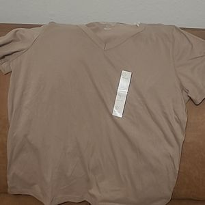 Large tan casual t shirt